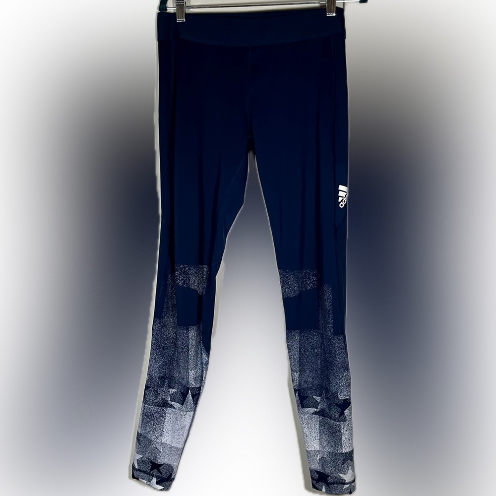 adidas Navy and Gray Leggings